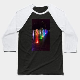 Rainbow Lights at Night Baseball T-Shirt